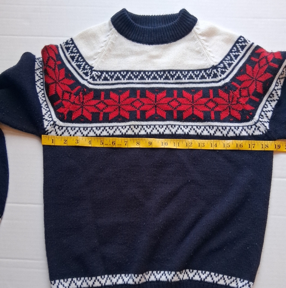 Vintage 1970's Sigallo Ski Sweater Sz L - Picture 4 of 6